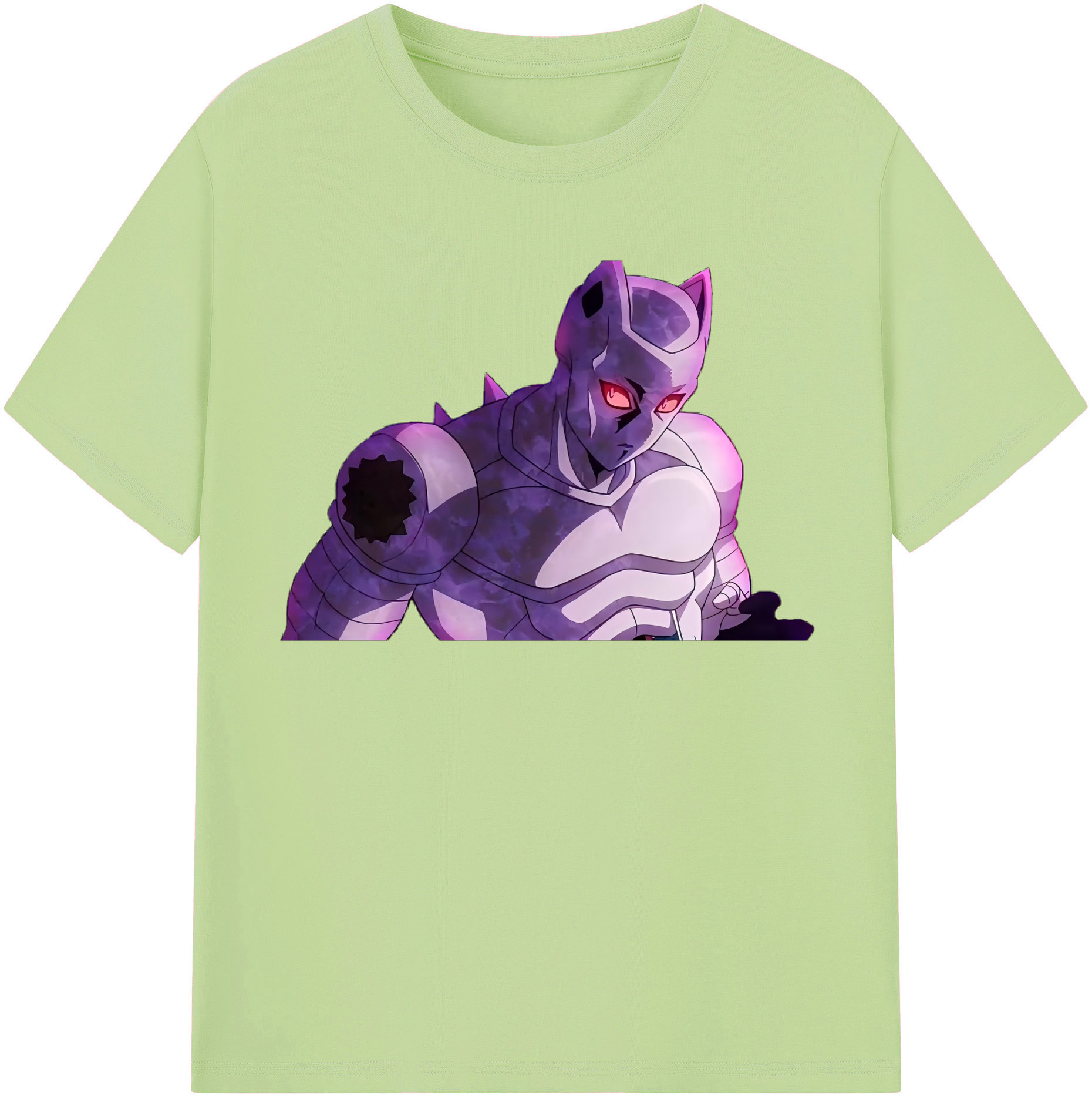 （画像用） ジョジョの奇妙な冒険 きら よしかげ JoJo's Bizarre Adventure Kira Yoshikage 綿100％半袖Tシャツ（フロントプリント）